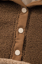 Color block sherpa half-button sweatshirt – view 11