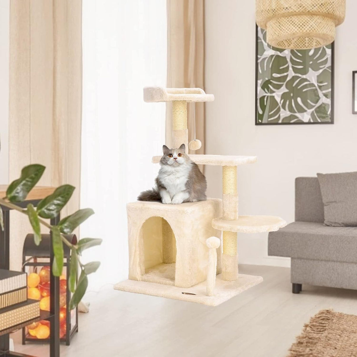 Compact cat tree with condo – view 8