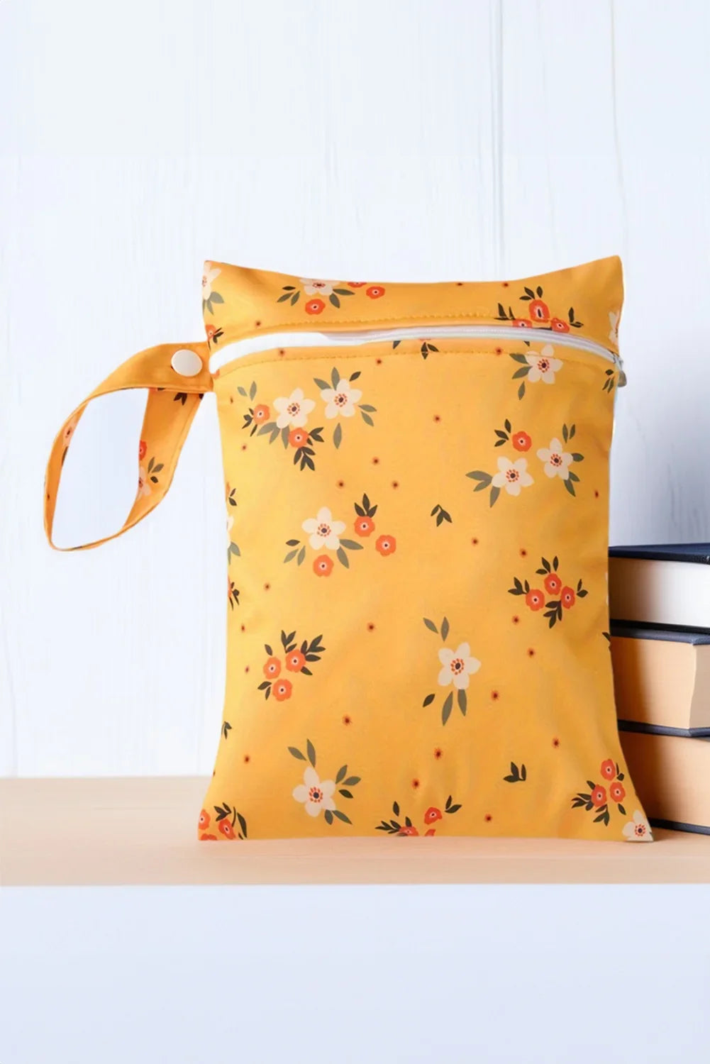 2-Piece Floral Canvas Zip Organizer Bag Set