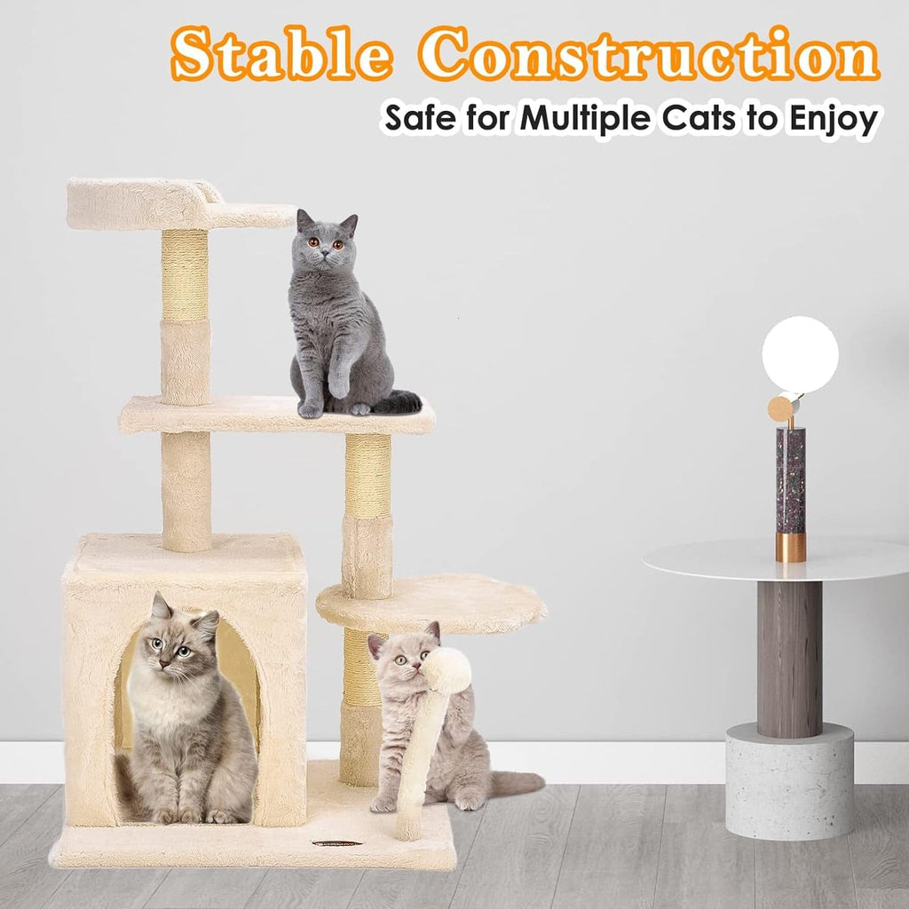 Compact cat tree with condo – view 7