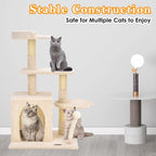 Compact cat tree with condo – view 7