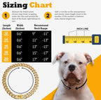 Heavy-duty gold Cuban dog collar – view 6