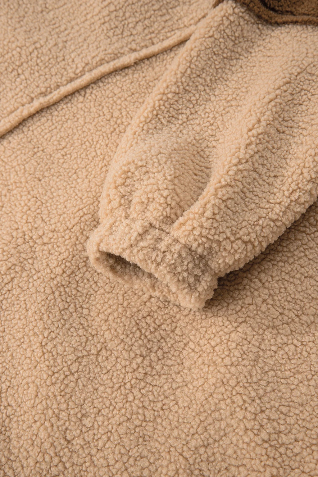 Color block sherpa half-button sweatshirt – view 13
