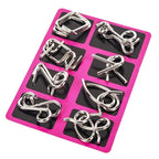 Metal wire brain teaser puzzles – view 2