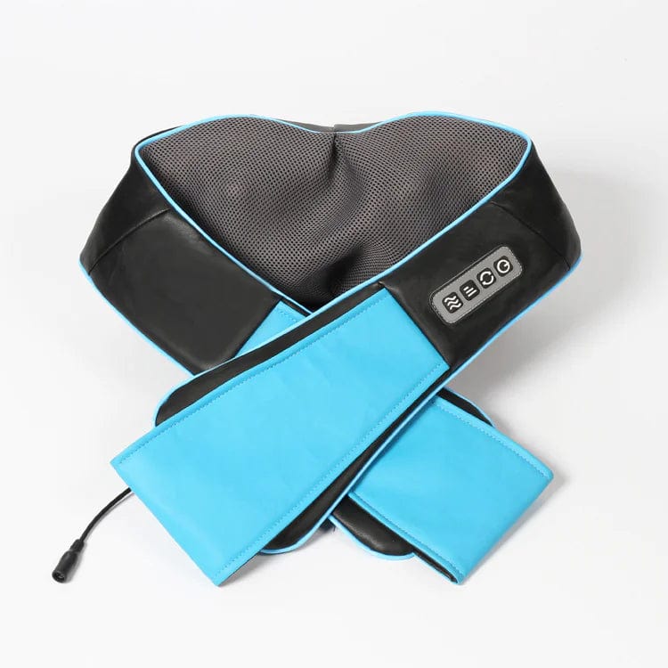 Neck and shoulder massager – USB, black/blue