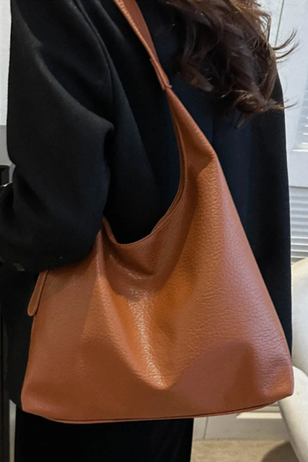 Faux leather shoulder bag – view 2