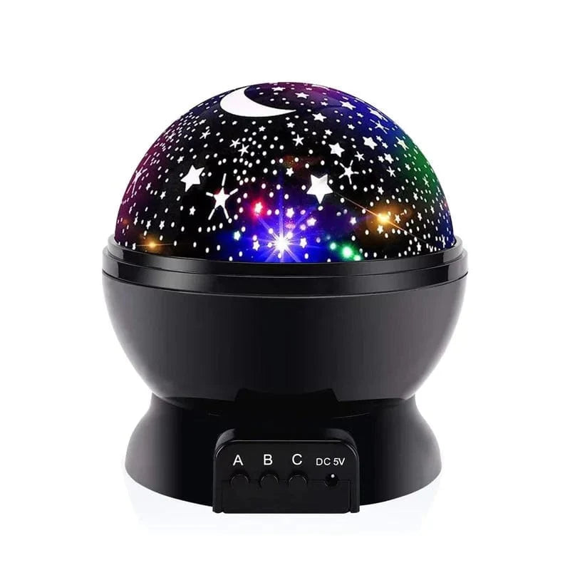 Rotating star projector night light – view 7