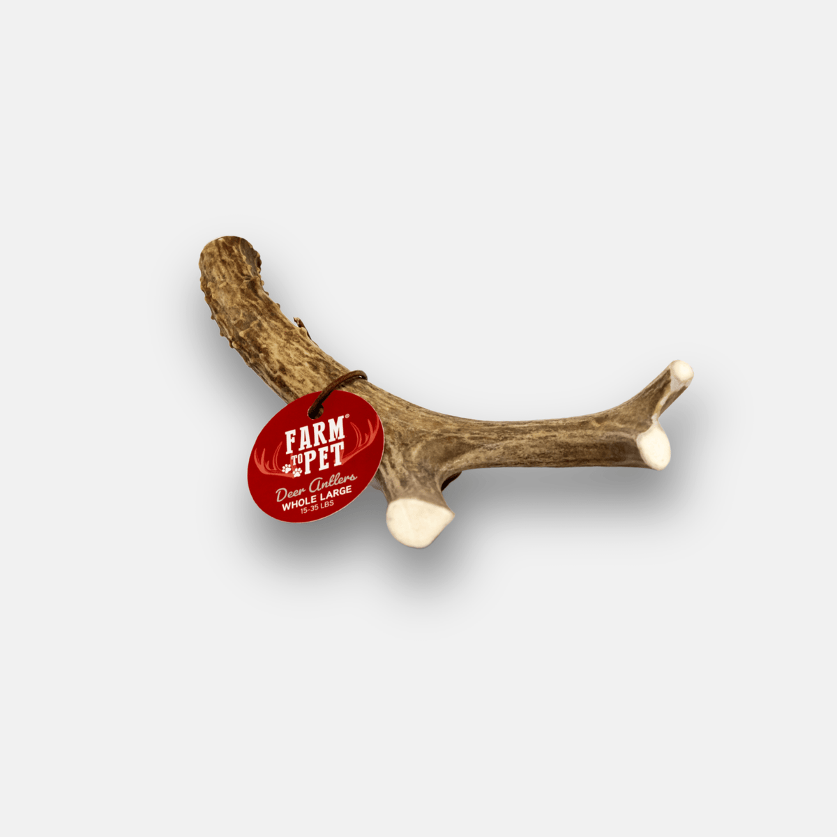 Farm To Pet whole deer antler dog chew, Large, front view