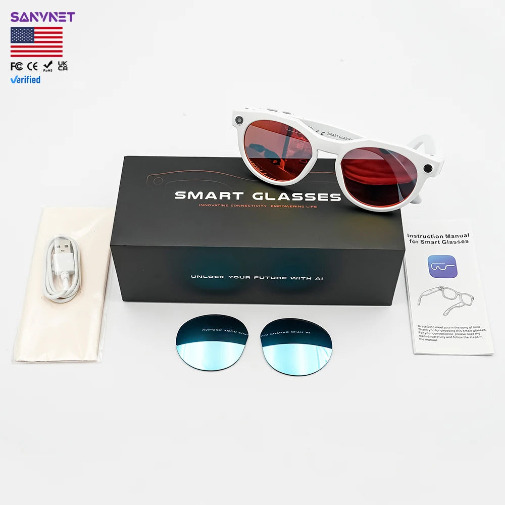 SNT NEX AI smart glasses with built-in camera, gallery image 4