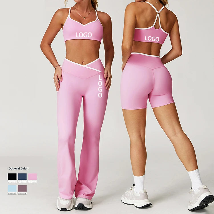 Women's Sports Wear Gym Fitness Yoga Sets Fitness Clothing Activewear Sets Women Sportswear V Waist Workout Clothes for Women