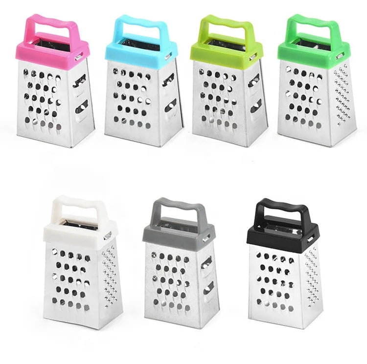 Top Seller Kitchen Accessory Vegetable Cheese Ginger 4 Side Mini Grater With Gifts