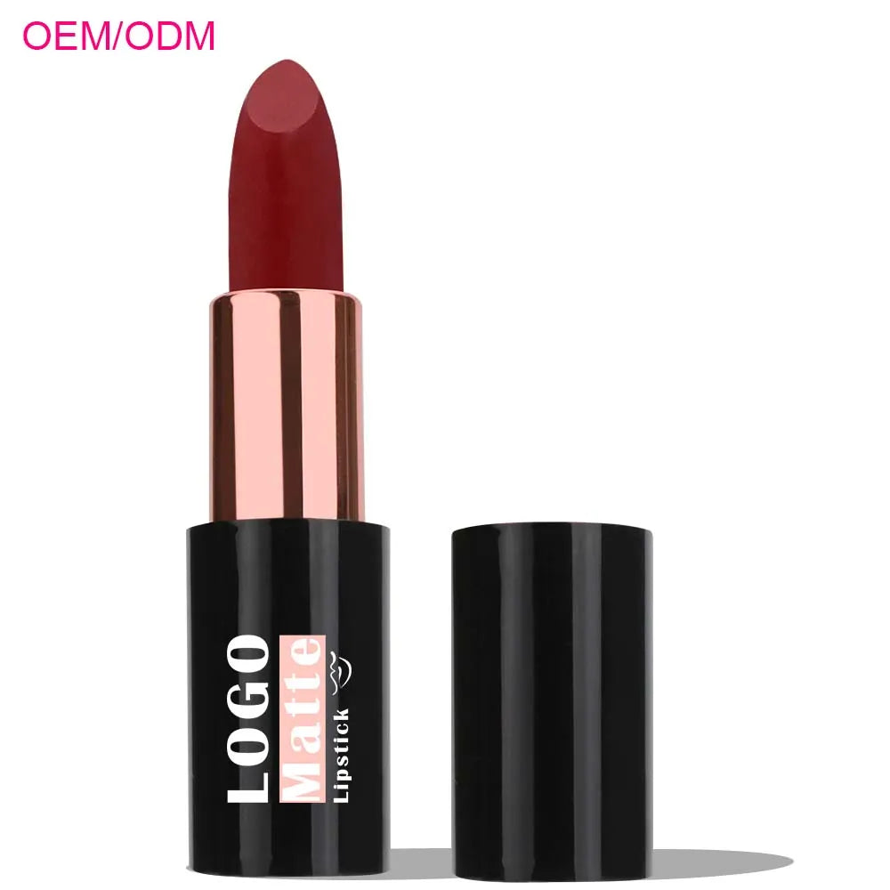 Ochain Private Lable 12 Hours Comfortable Wear Full-Coverage Pigment-Rich Colour Velvet Waterproof Vegan Silky Matte Lipstick