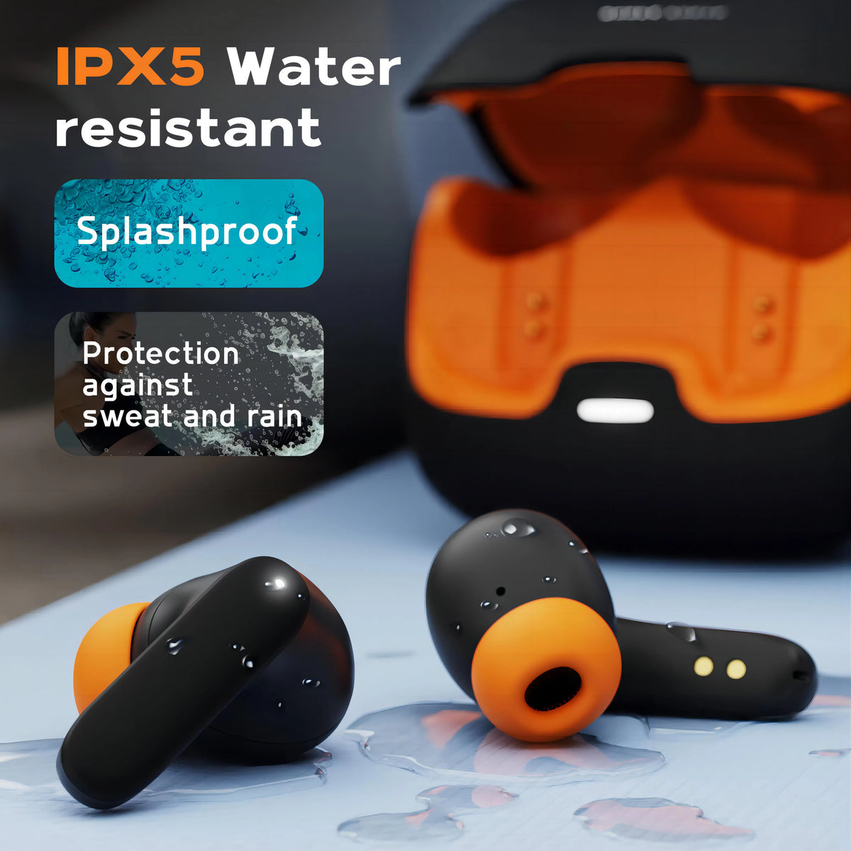 Best Seller Z40 Pro TWS Earbuds with Quad Mic ENC Non-Noise Cancelling Headphones