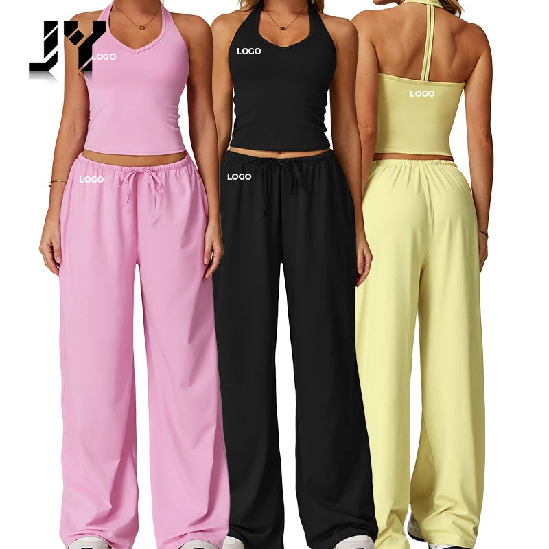 JY-3058 High Quality Yoga Workout Gym Fitness Boxing Sets Gym Clothes of 2 for Women Gym Fitness Yoga Set Wholesale