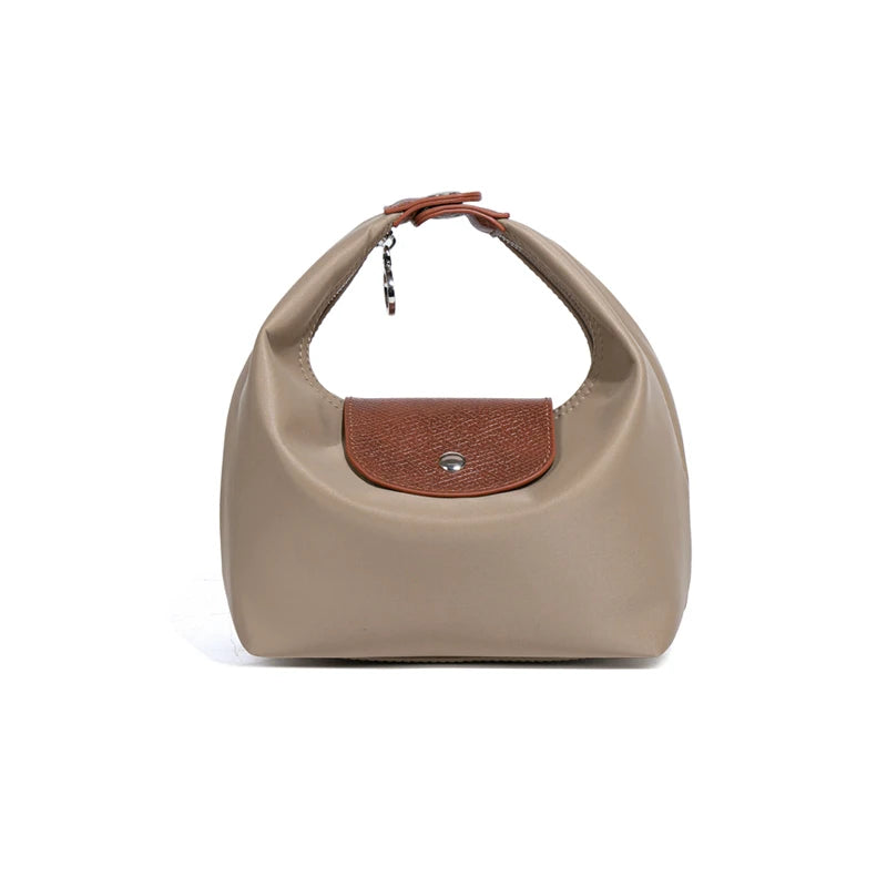 Versatile Lady Handbag Braided Bag 2025  Nylon Waterproof Tote Bag with Two Detachable Shoulder Straps Fashionable Dumpling Bag