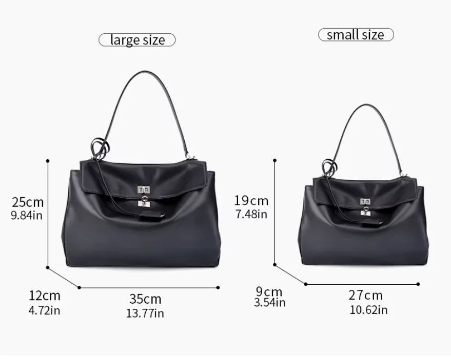 2026 New Hot Sale Genuine Leather Large Capacity Tote Bag Luxury Fashion Shoulder Crossbody Bag Premium Cowhide Women Handbag