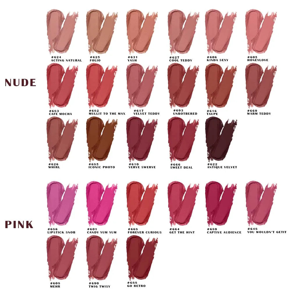 Ochain Private Lable 12 Hours Comfortable Wear Full-Coverage Pigment-Rich Colour Velvet Waterproof Vegan Silky Matte Lipstick