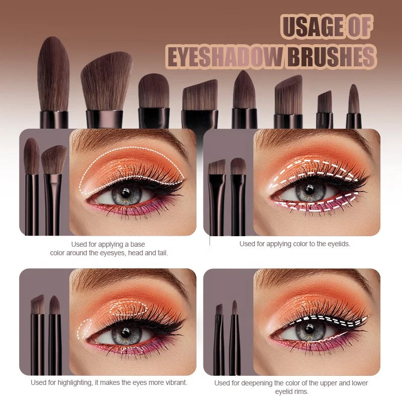 BS-MALL Aluminium Handle Makeup Brush Set Luxury Cosmetics Tools Custom Logo OEM Soft Synthetic Eyeshadow Foundation Brushes Set
