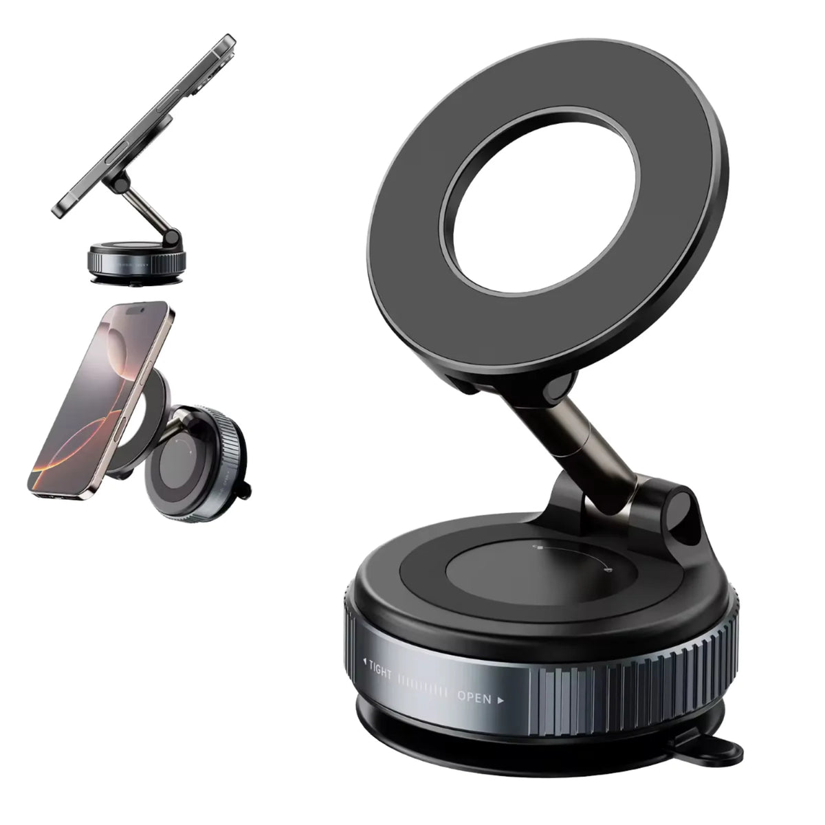 Original K007 Universal 360 Degree Car Mobile Phone Holder with Strong Magnets Magnetic Car Desk Stand Direct Factory Supply