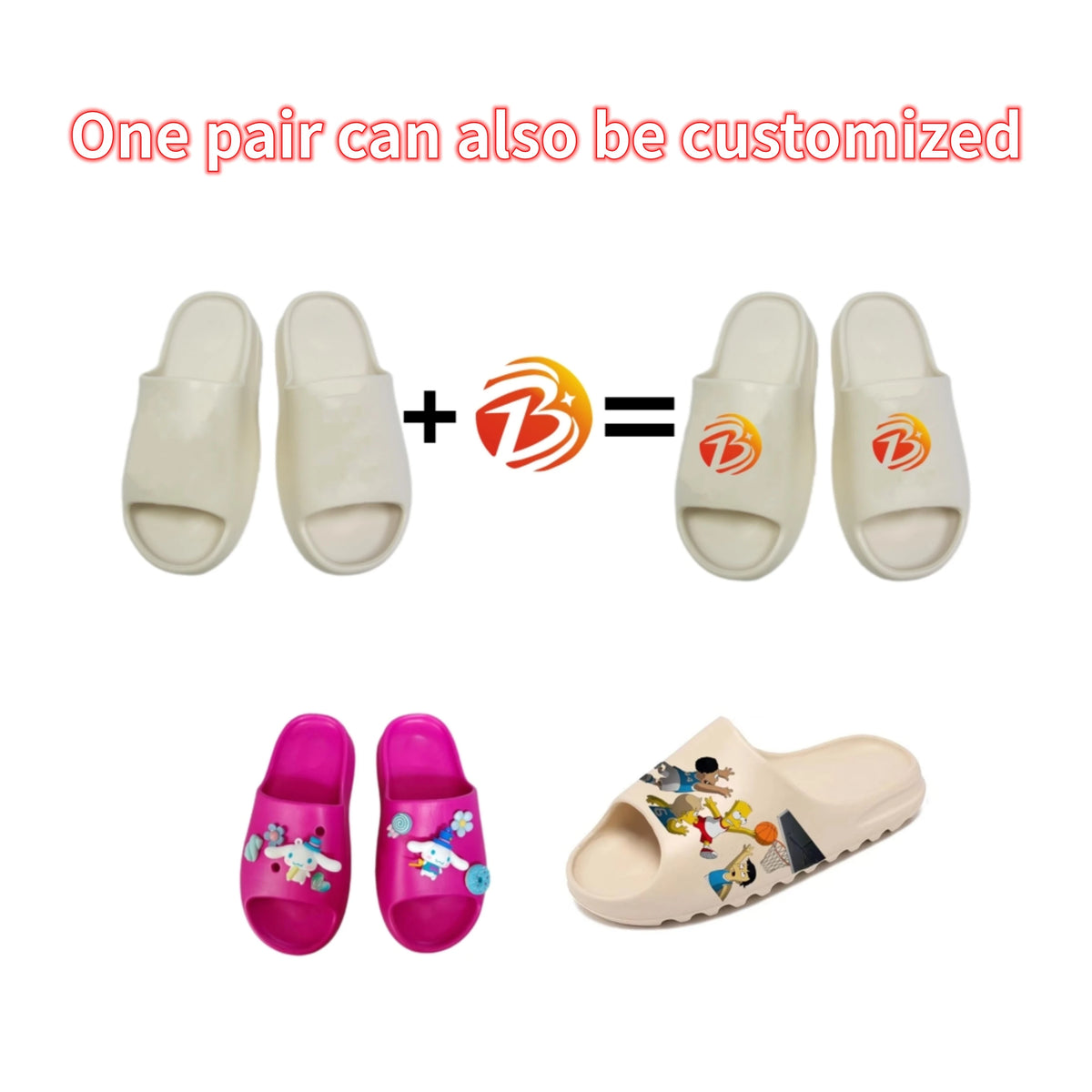 BosiruiCustom Unisex EVA Slipper Slides Designer slippers Memory Foam Cloud Footwear Nuvens Chinela Original slippers for Women