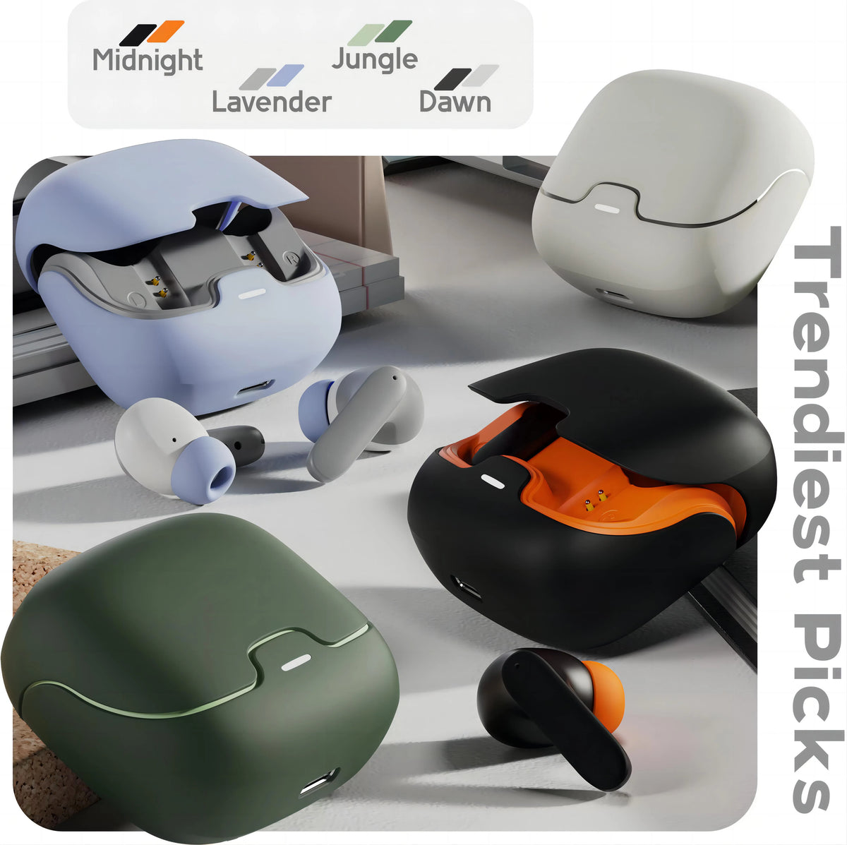 Best Seller Z40 Pro TWS Earbuds with Quad Mic ENC Non-Noise Cancelling Headphones