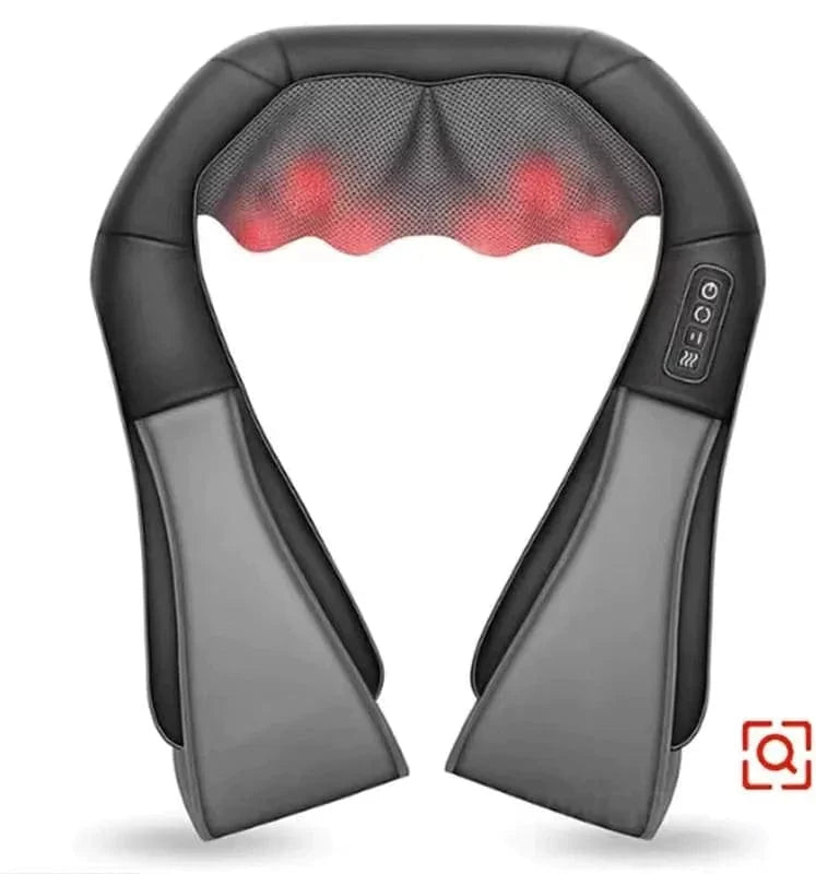 Neck and shoulder massager – USB, gray/white