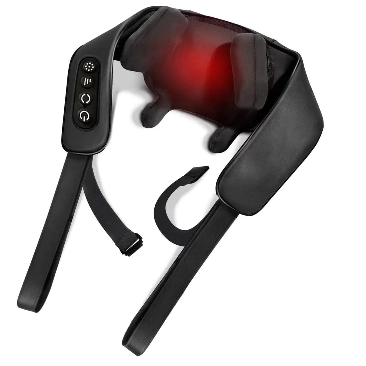 Neck and shoulder massager – USB shoulder wrap, black