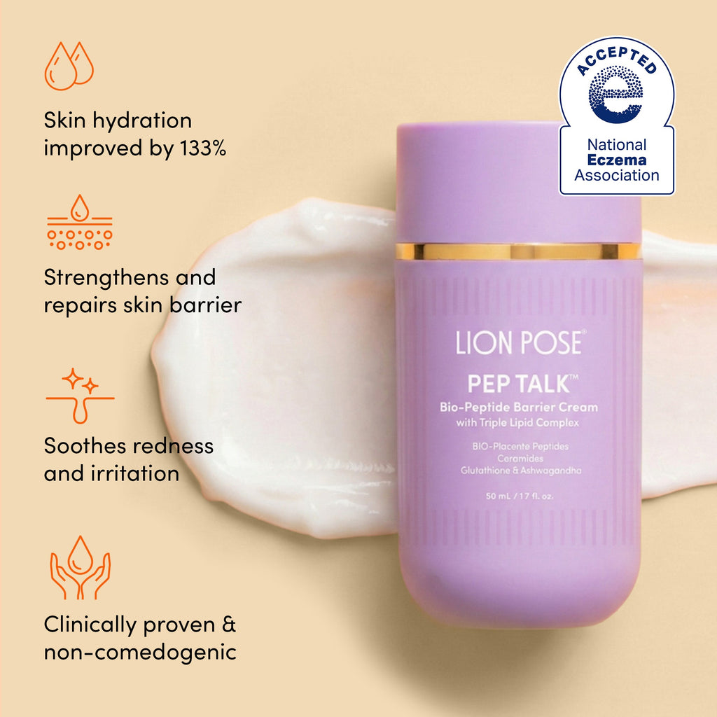 Lion Pose The Placenta Facial set, PEP TALK cream 1