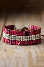 Triple-layer natural stone bracelet – view 6
