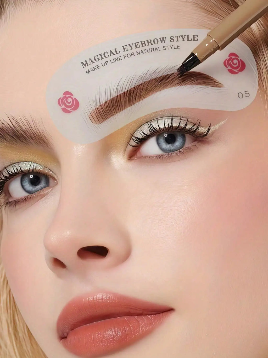 Eyebrow Shaping Stencils, 24 Styles