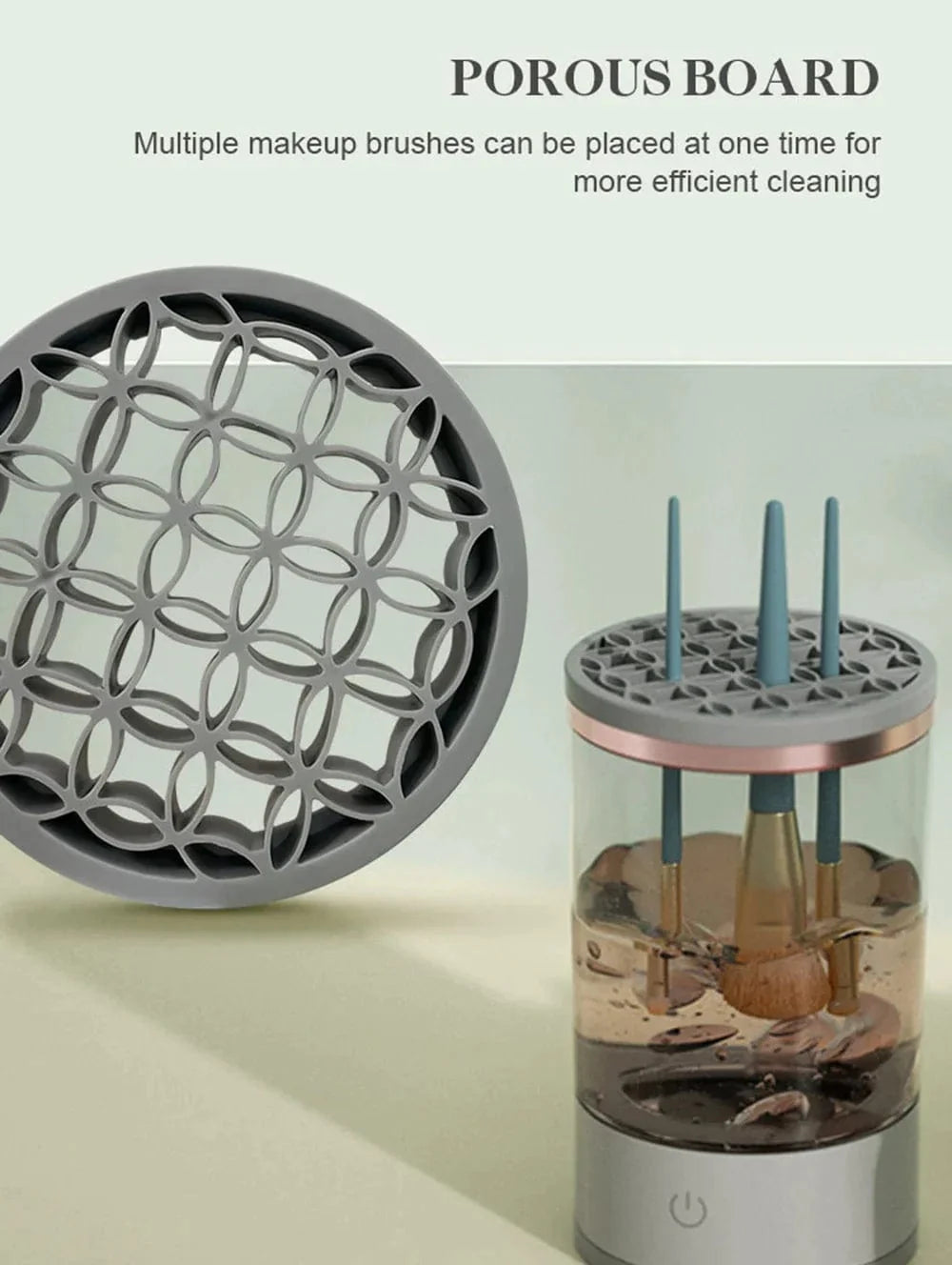 Electric makeup brush cleaner and dryer – view 9