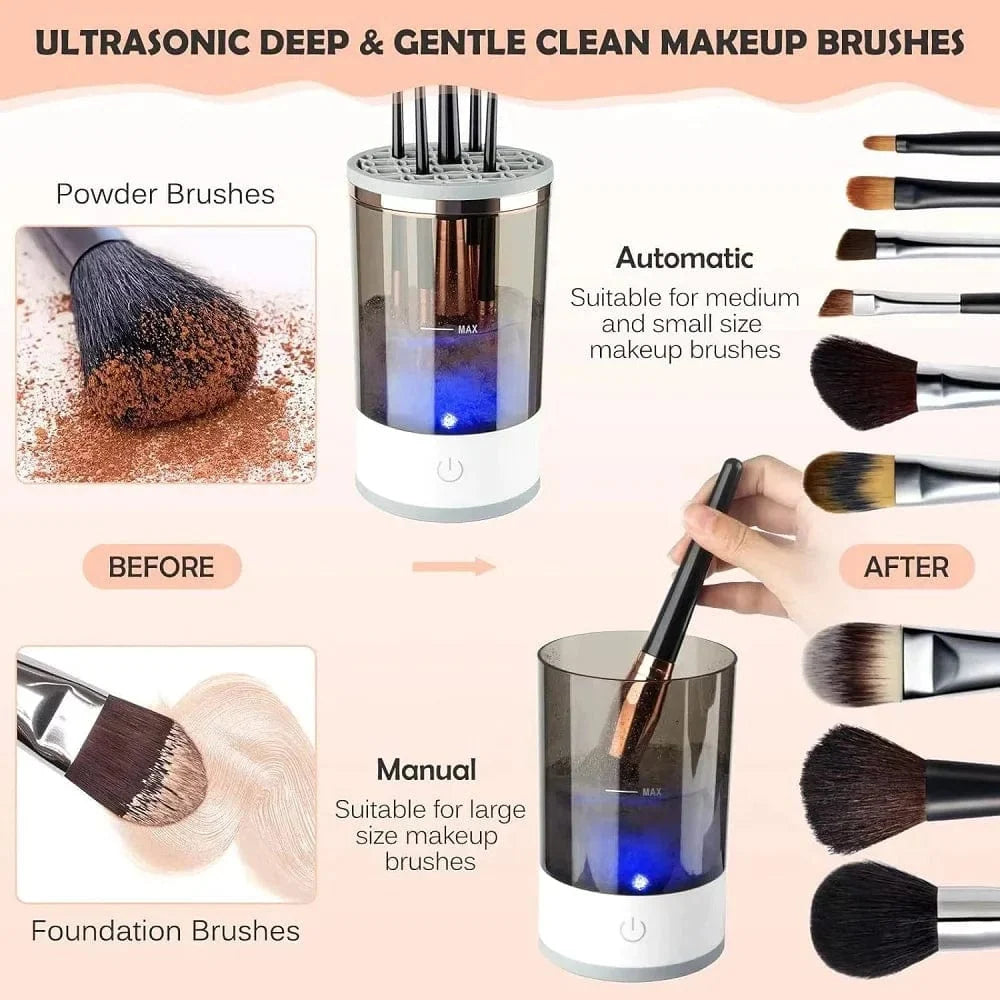 Electric makeup brush cleaner and dryer – view 13