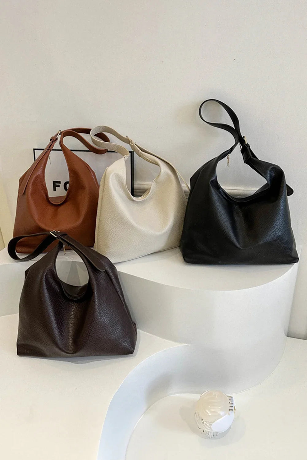 Faux leather shoulder bag – view 5