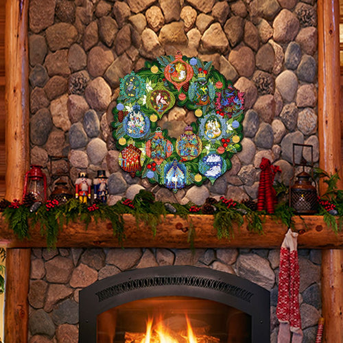 12 Days of Christmas wooden door hanger by G.DeBrekht, gallery image 2
