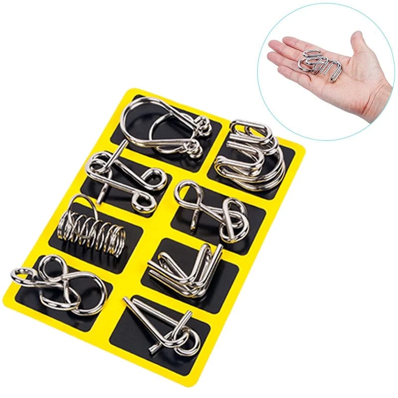 Metal wire brain teaser puzzles – view 4