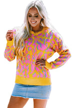 Abstract print oversized sweater – view 9