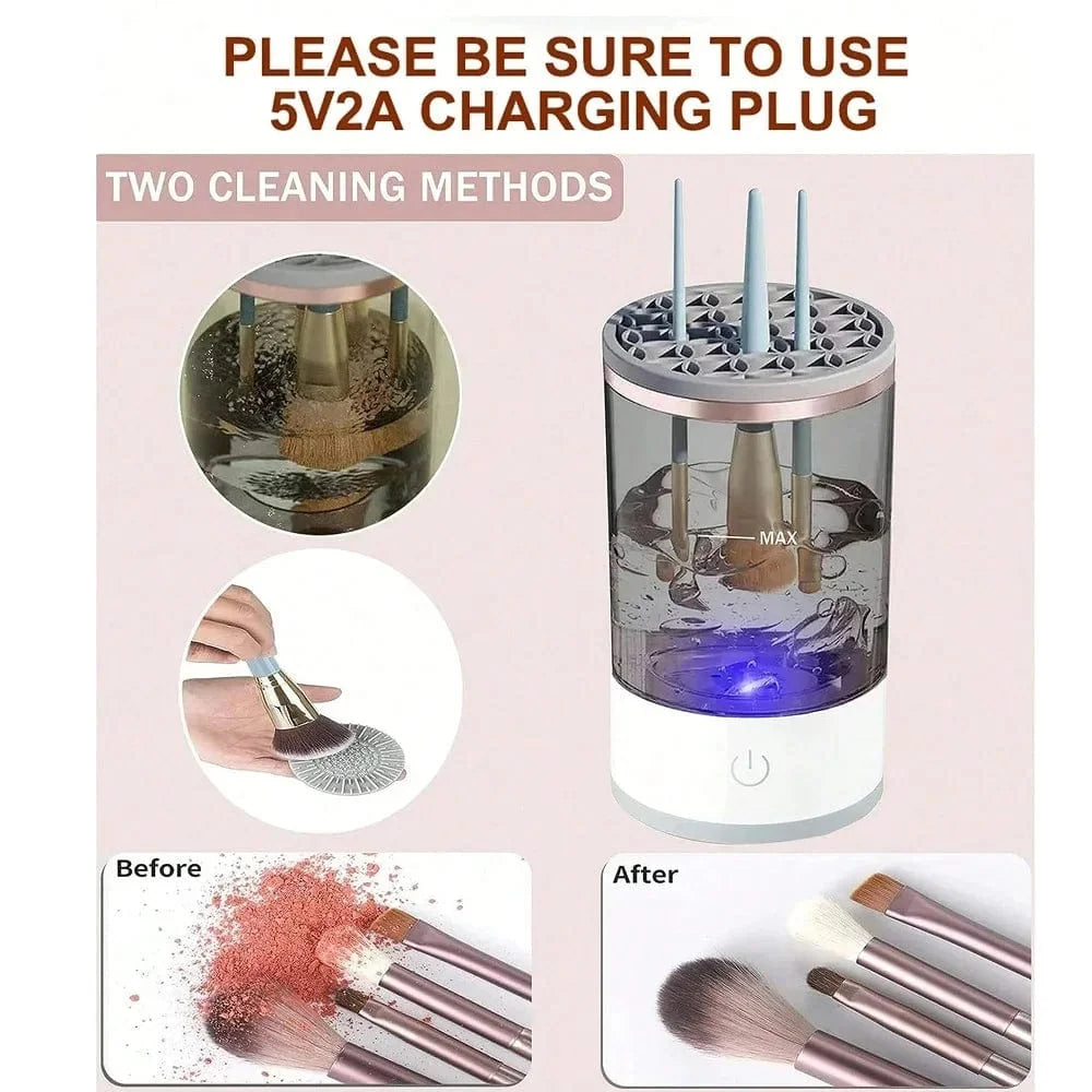 Electric makeup brush cleaner and dryer – view 12