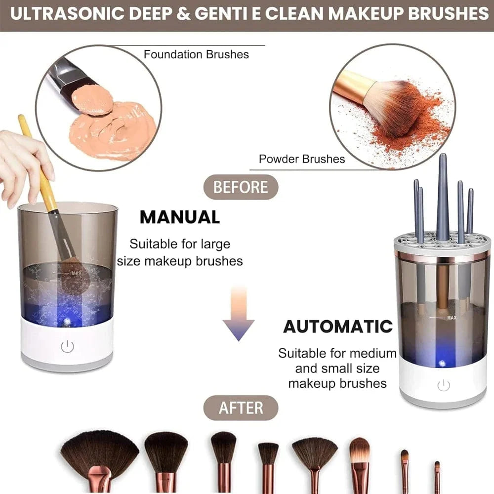 Electric makeup brush cleaner and dryer – view 6