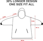 Oversized sherpa wearable blanket hoodie – view 6