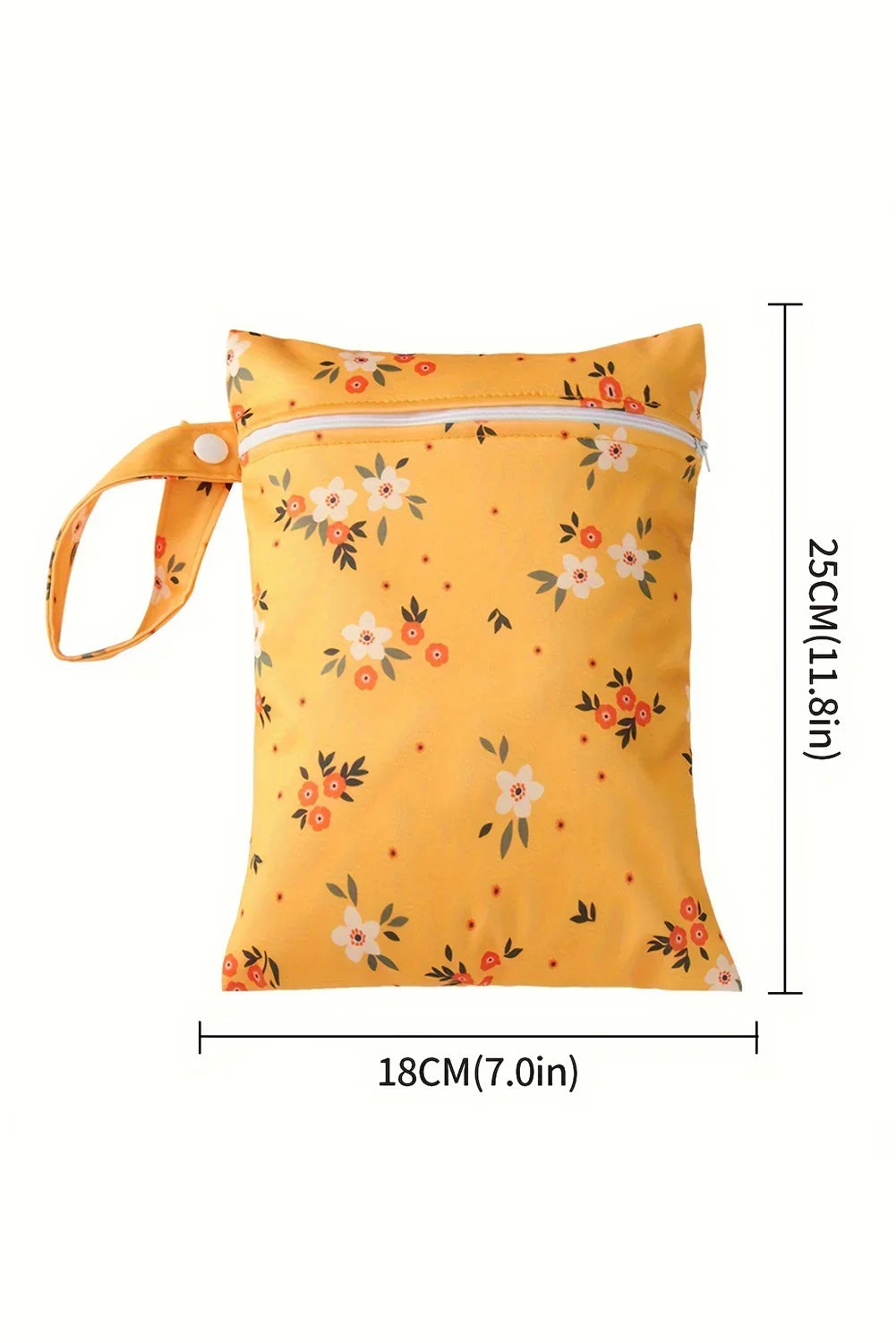 2-Piece Floral Canvas Zip Organizer Bag Set