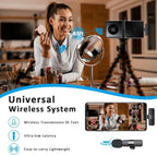 Dual wireless lavalier microphones – view 6