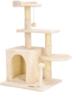 Compact cat tree with condo – view 1