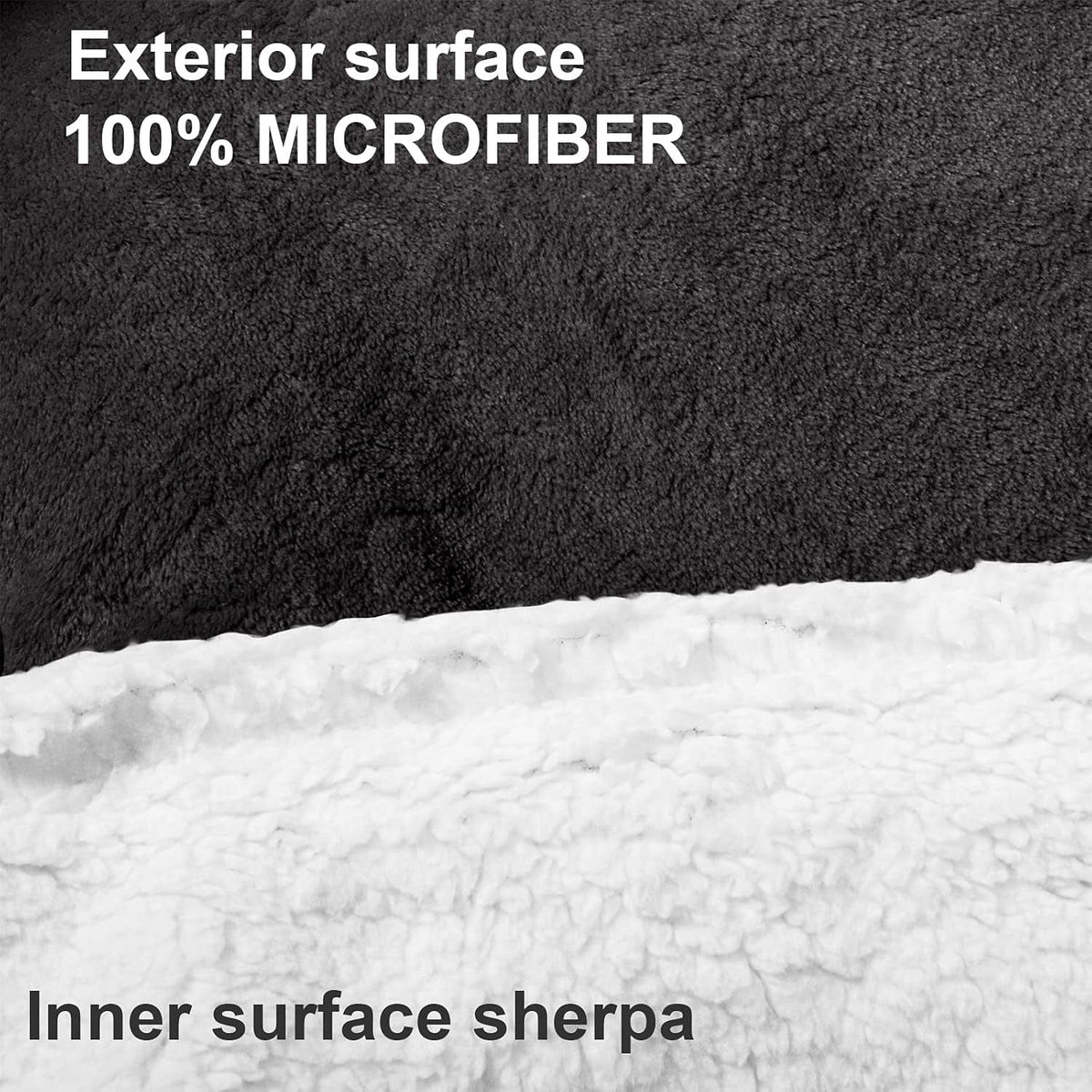 Oversized sherpa wearable blanket hoodie – view 5