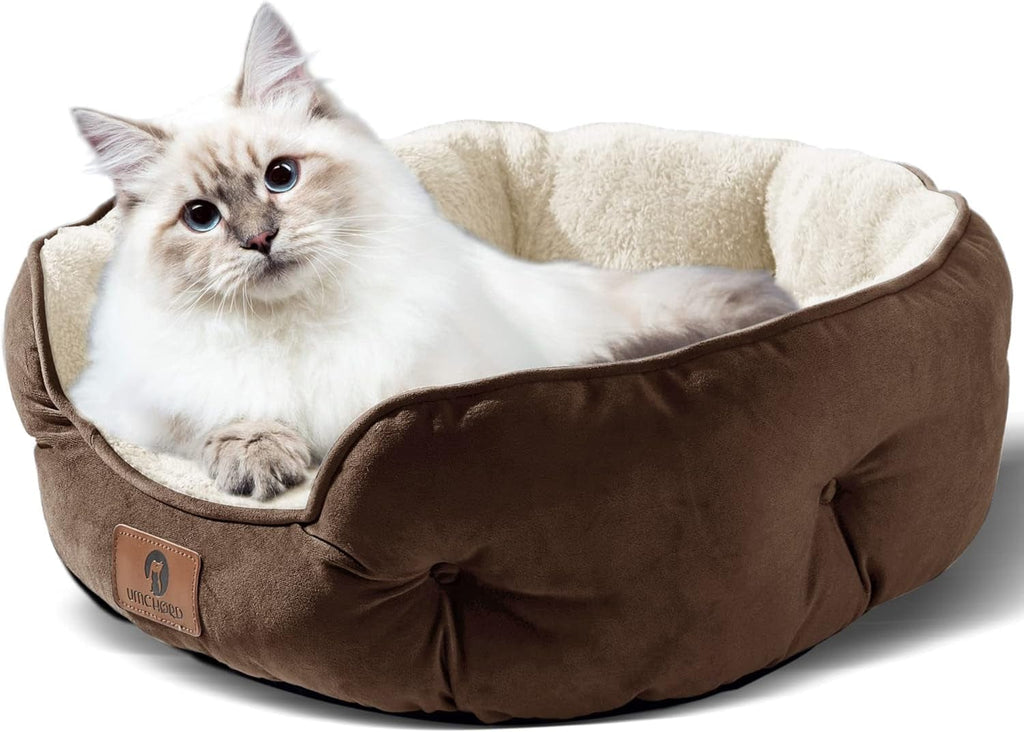 Round sherpa pet bed – view 2