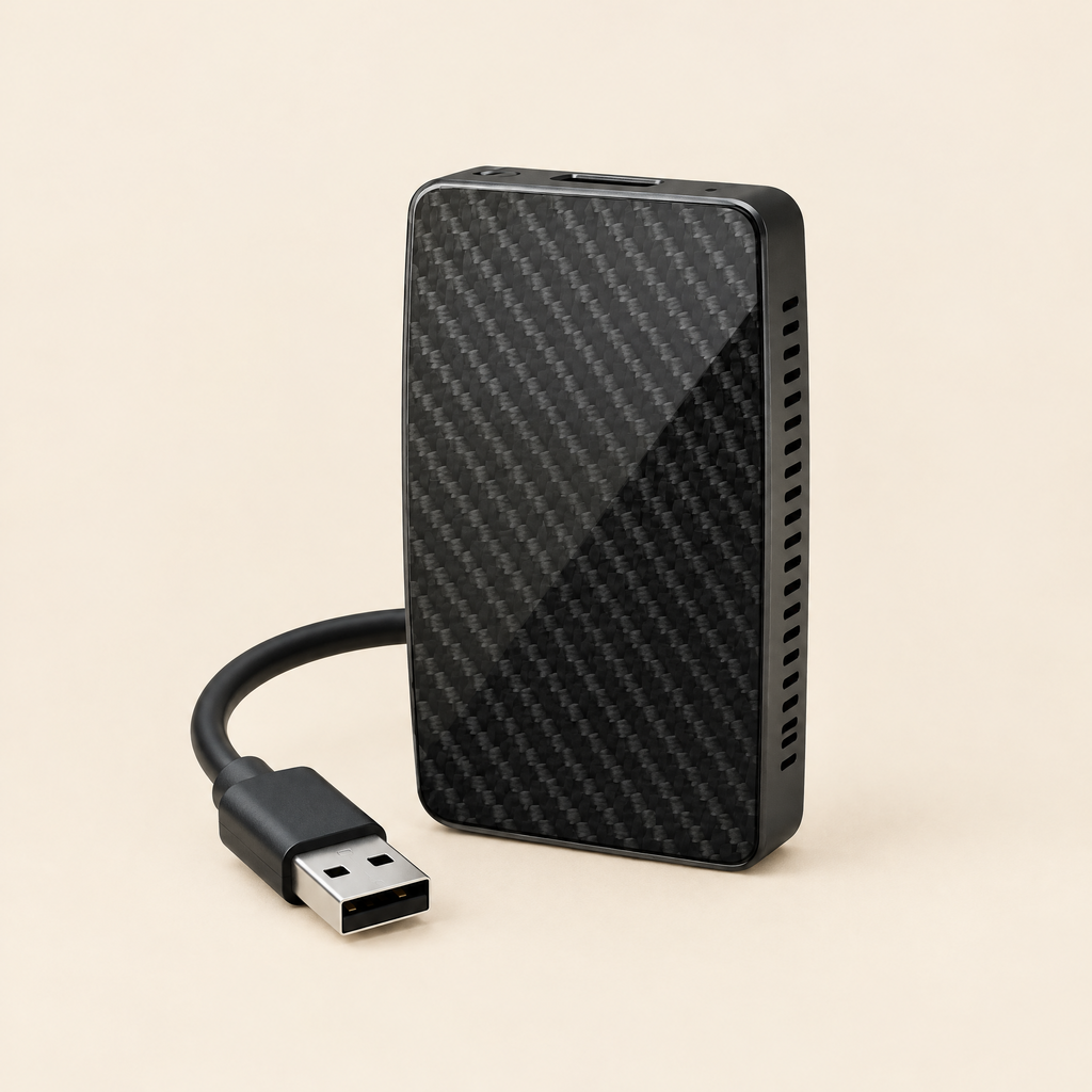 Wireless car adapter with cable