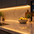 COB LED strip lighting under kitchen cabinets