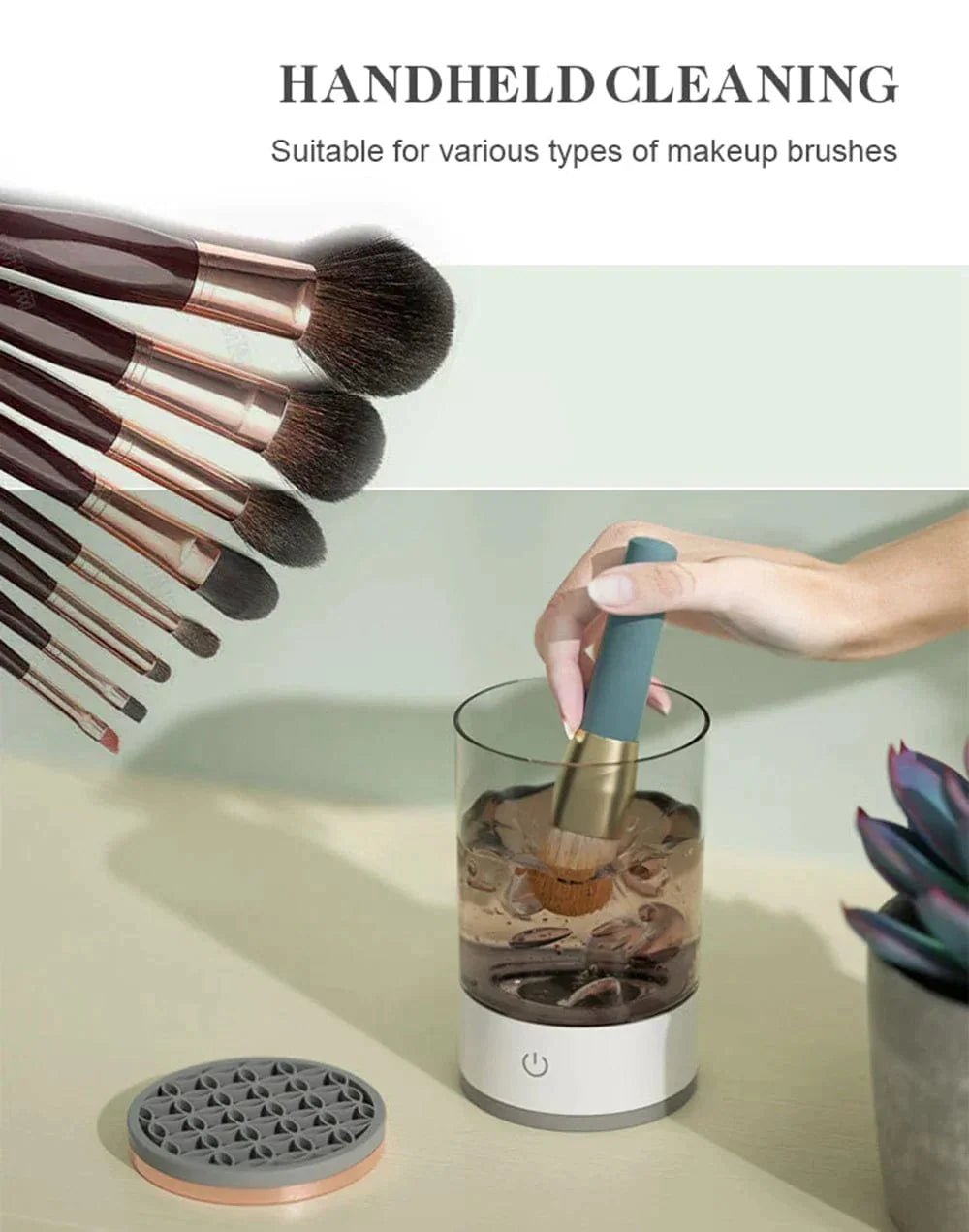 Electric makeup brush cleaner and dryer – view 16