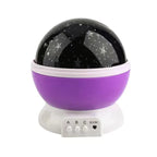 Rotating star projector night light – view 5