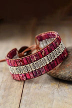 Triple-layer natural stone bracelet – view 8